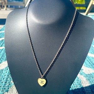 Vintage 1999 Chanel Heart Enamel Pendant